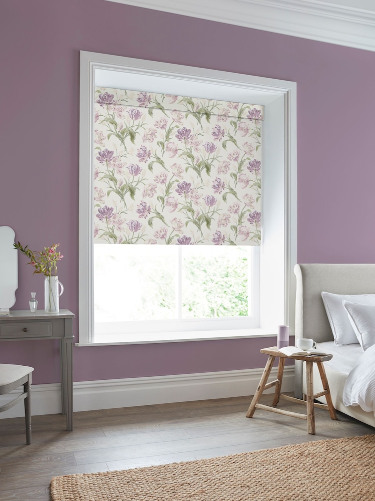 Laura Ashley Cream Gosford Made to Measure Roller Blind - Image 2 of 6