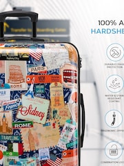 črna - Flight Knight Hardcase velik karirast; s karirastim vzorcem in Suitcases and Cabin Case Set of 3 - Slika 4 iz 6