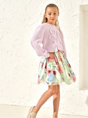 Angel & Rocket Purple Cecilia Supersoft Love Jumper - Image 2 of 6