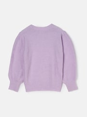 Angel & Rocket Purple Cecilia Supersoft Love Jumper - Image 5 of 6