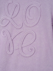 Angel & Rocket Purple Cecilia Supersoft Love Jumper - Image 6 of 6