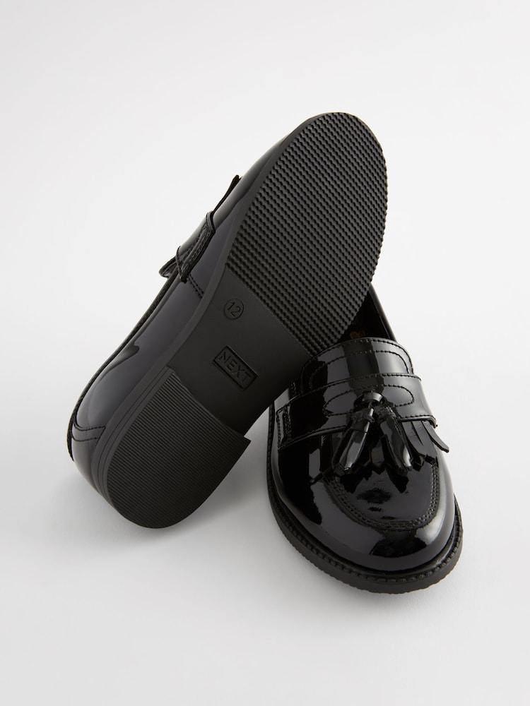 Brevet noir - Mocassins en cuir Chaussures d'école - Image 3 of 6