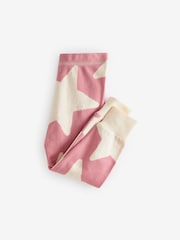 Pink Heart/Star 3 Pack 100% Cotton Long Sleeve Printed Pyjamas (9mths-16yrs) - Image 7 of 8