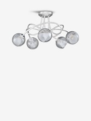 Smoke Grey Cooper 5 Light Multiarm Ceiling Light - Image 3 of 5