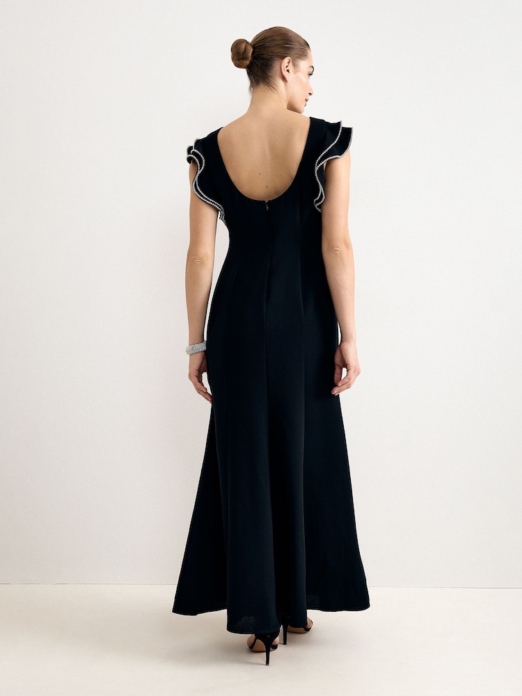 Phase Eight Black Claudia Maxi Dress - Image 2 of 7 Phase Eight Black Claudia Maxi Dress - Image 2 of 7