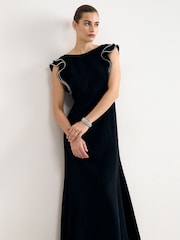 Phase Eight Black Claudia Maxi Dress - Image 3 of 7