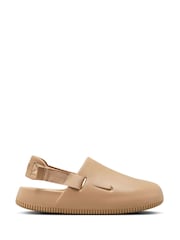 Nike Tan Brown Calm Mules Sliders - Image 1 of 10