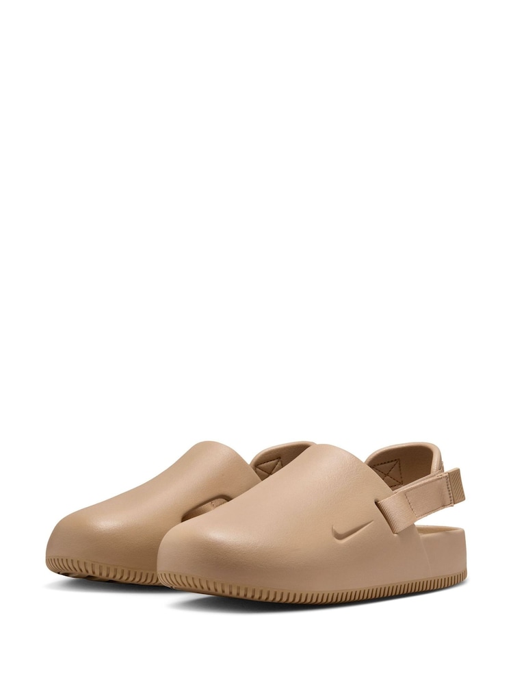Nike Tan Brown Calm Mules Sliders - Image 2 of 10