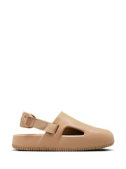 Nike Tan Brown Calm Mules Sliders - Image 3 of 10