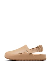 Nike Tan Brown Calm Mules Sliders - Image 6 of 10