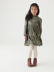 Laura Ashley Green Pintuck Dress - Image 1 of 7