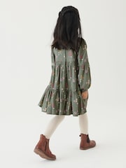 Laura Ashley Green Pintuck Dress - Image 3 of 7