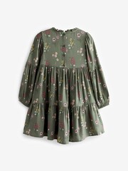 Laura Ashley Green Pintuck Dress - Image 5 of 7