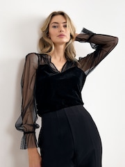 Phase Eight Black Cindy Top - Image 1 of 6