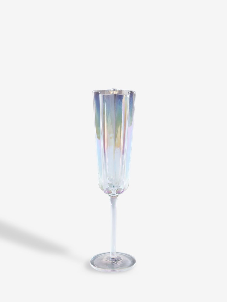 Set of 2 Iridescent Star Champagne Flutes - Image 5 of 5