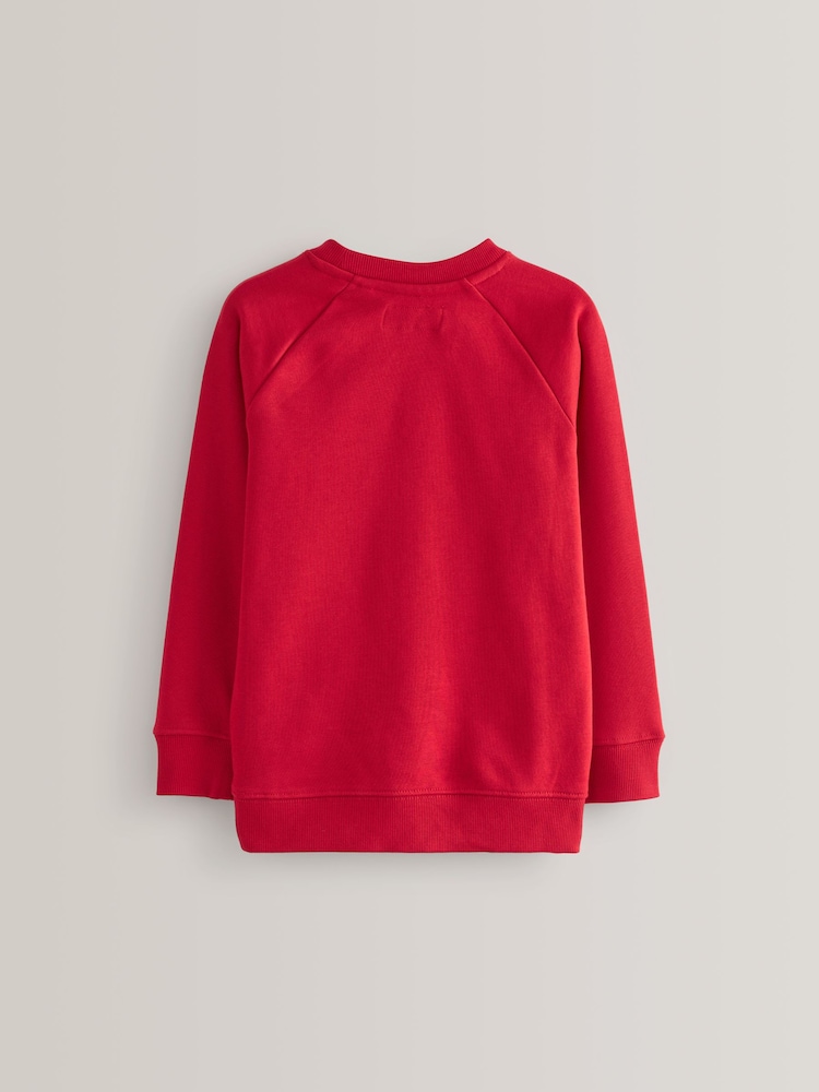 Rouge - Chandail scolaire à col roulé (3-16ans) - Image 6 of 9