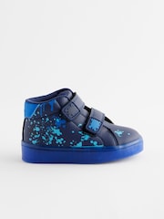 Navy High Top Touch Fastening Light Up Trainers - Image 3 of 7