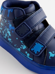 Navy High Top Touch Fastening Light Up Trainers - Image 6 of 7