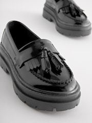 Black Chunky School Shoes - Image 7 of 10