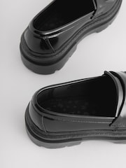 Black Chunky School Shoes - Image 9 of 10