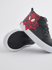 Black Standard Fit (F) Spidey and Friends Elastic Lace Touch Fastening Boots - Image 4 of 5