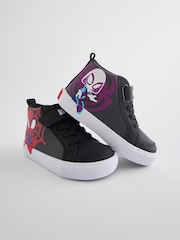Black Standard Fit (F) Spidey and Friends Elastic Lace Touch Fastening Boots - Image 5 of 5