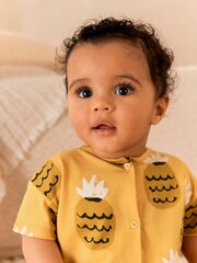 Gelbe Ananas - Baby Strampler aus Jersey (0 Monate – 3 Jahre) - Bild 3 von 6