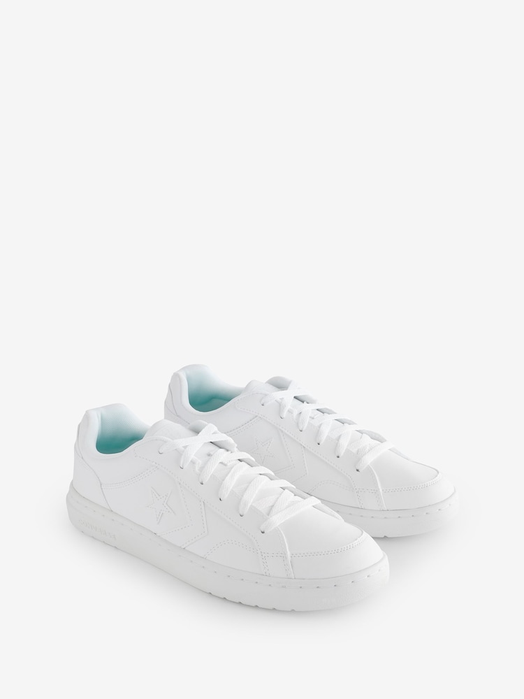 Converse White Pro Blaze Low Top Trainers - Image 1 of 8