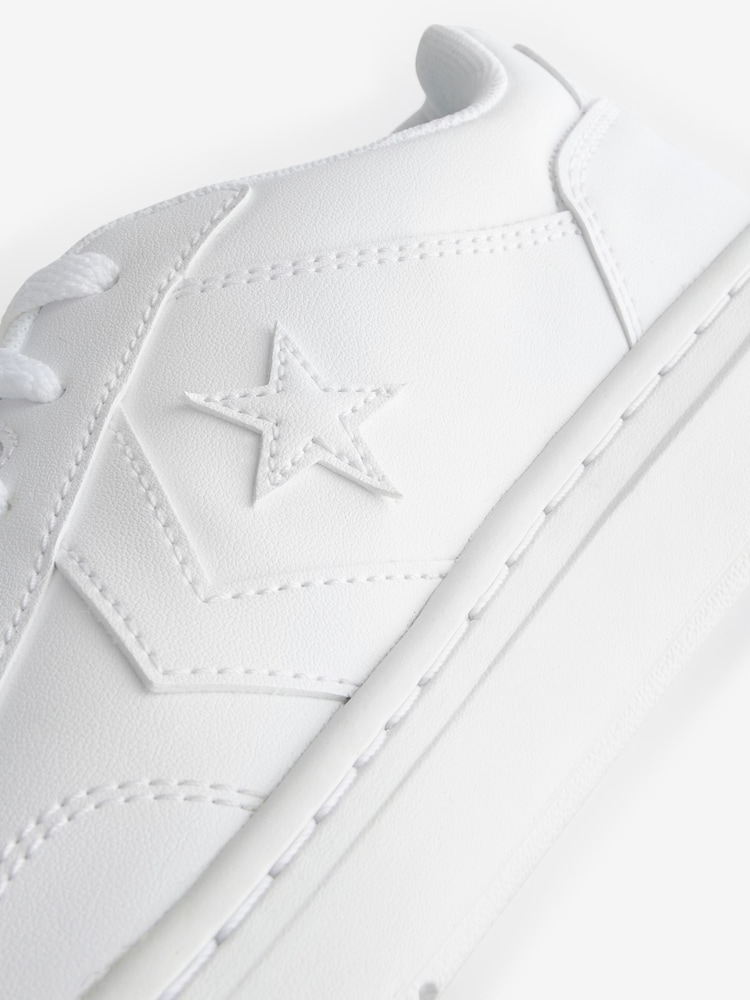 Converse White Pro Blaze Low Top Trainers - Image 8 of 8