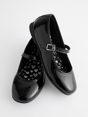 Black Patent Narrow Fit (E) Leather Mary Jane School Shoes - Image 5 of 7