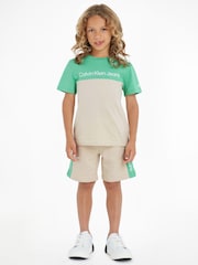 Calvin Klein Jeans Boys Natural Essential Colour Block 100% Cotton Set - Image 1 of 4