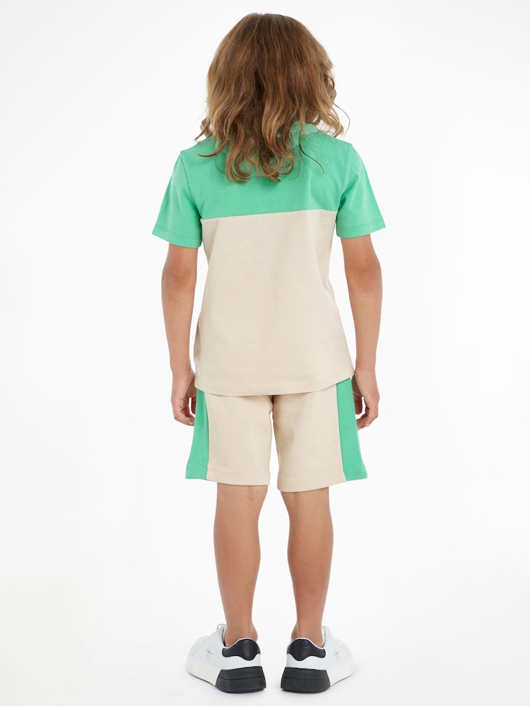 Calvin Klein Jeans Boys Natural Essential Colour Block 100% Cotton Set - Image 2 of 4