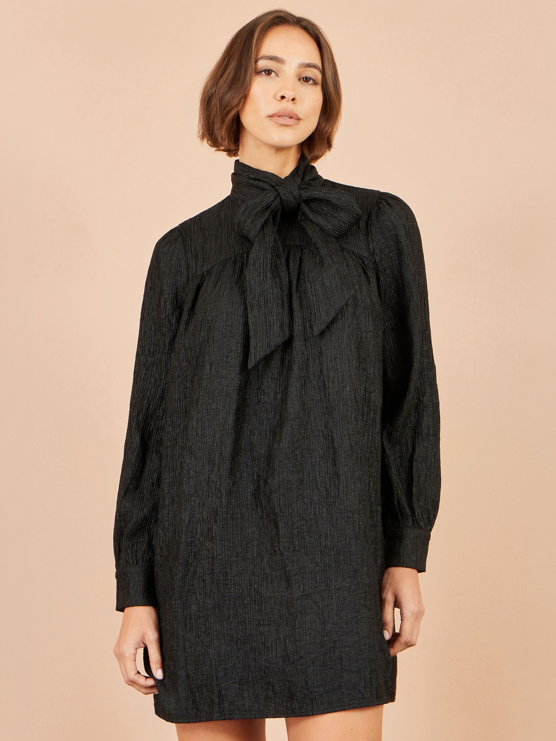 Yumi Women's Black Scarf Tunic Dress In | : Size 8 - Image 3