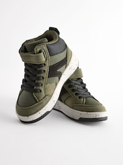 Green Elastic Lace Touch Fastening High Top Trainers - Image 3 of 6