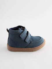 Navy Blue Wide Fit (G) Warm Lined Touch Fastening Boots - Image 2 of 5