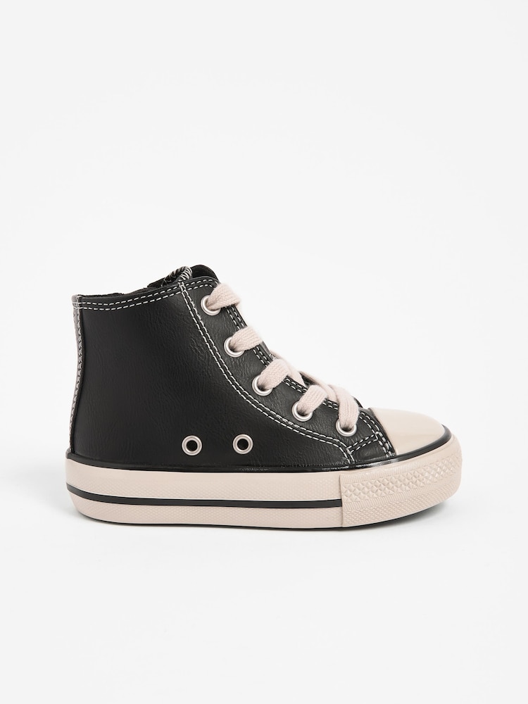 Black High Top Trainers - Image 2 of 5