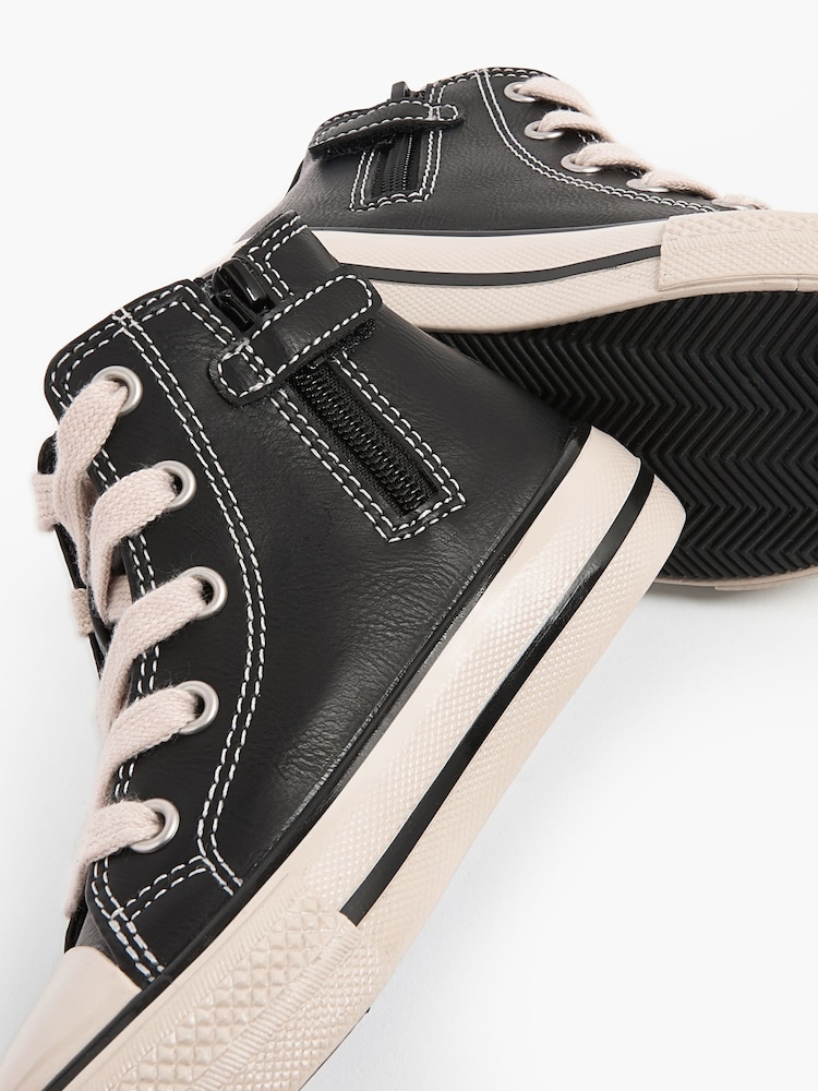 Black High Top Trainers - Image 5 of 5