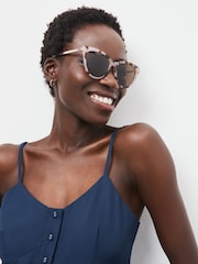 Tortoiseshell Brown Polarised Cat Eye Sunglasses - Image 1 of 7