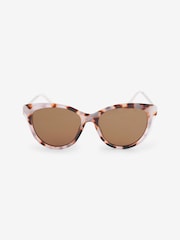 Tortoiseshell Brown Polarised Cat Eye Sunglasses - Image 5 of 7
