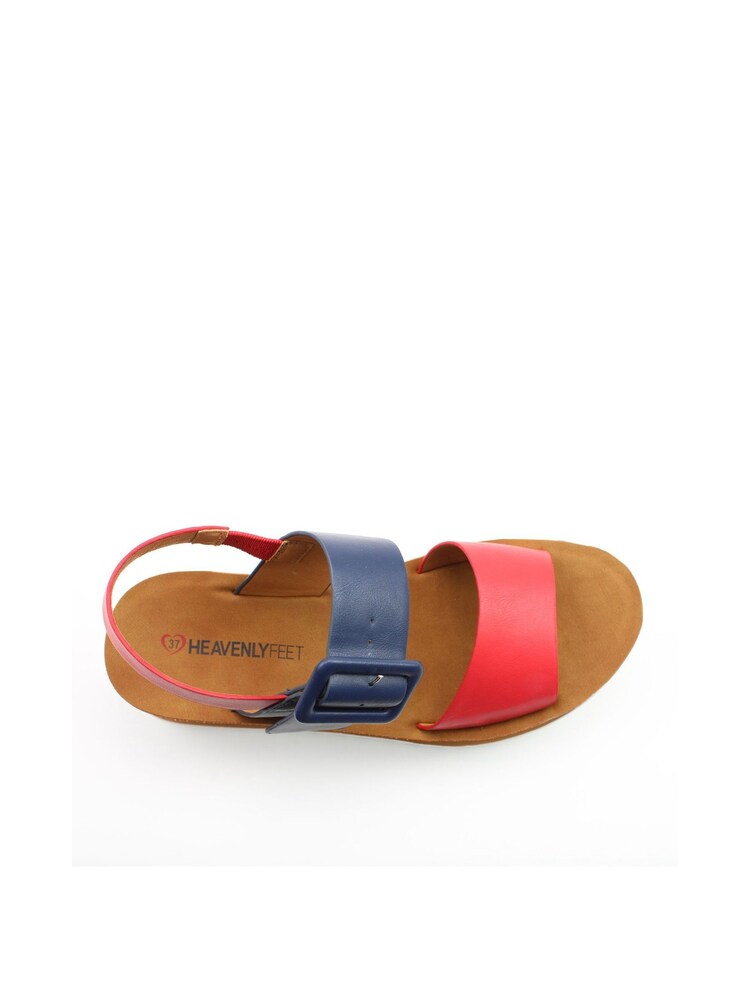 Heavenly Feet Ladies Low Wedge Comfort Sandals - Image 4 of 4 Heavenly Feet Ladies Low Wedge Comfort Sandals - Image 4 of 4