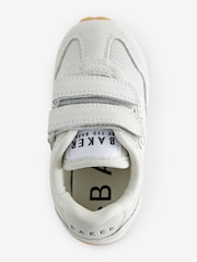 Baker by Ted Baker Boys Stone Suede Logo Trainers - Image 3 of 6