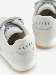 Baker by Ted Baker Boys Stone Suede Logo Trainers - Image 5 of 6