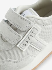 Baker by Ted Baker Boys Stone Suede Logo Trainers - Image 6 of 6