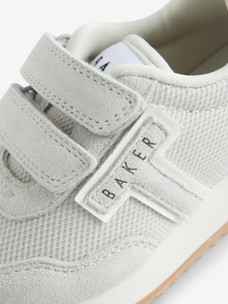 Baker by Ted Baker Boys Stone Suede Logo Trainers - Image 6 of 6