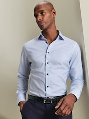 Γαλάζιο - Πουκάμισο Charles Tyrwhitt με ελαστικό τελείωμα χωρίς σίδερο - Εικόνα 1 από 6