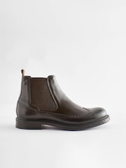 Black Toe Cap Boots - Image 1 of 4