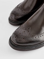 Black Toe Cap Boots - Image 4 of 4