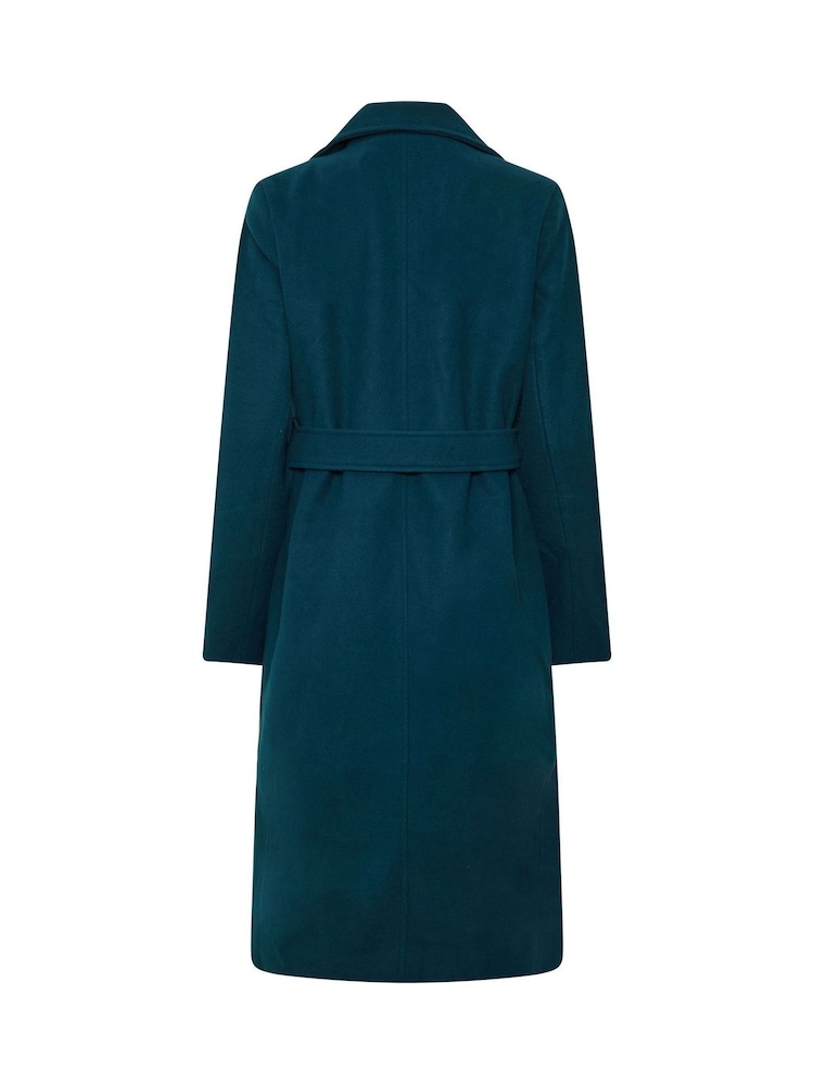 Long Tall Sally Blue Wrap Coat - Image 6 of 6 Long Tall Sally Blue Wrap Coat - Image 6 of 6