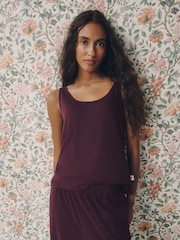 סגול שזיף - Laura Ashley לאונג' טופ גופיה סרוג - תמונה 1 מתוך 8