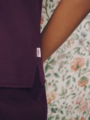 סגול שזיף - Laura Ashley לאונג' טופ גופיה סרוג - תמונה 5 מתוך 8